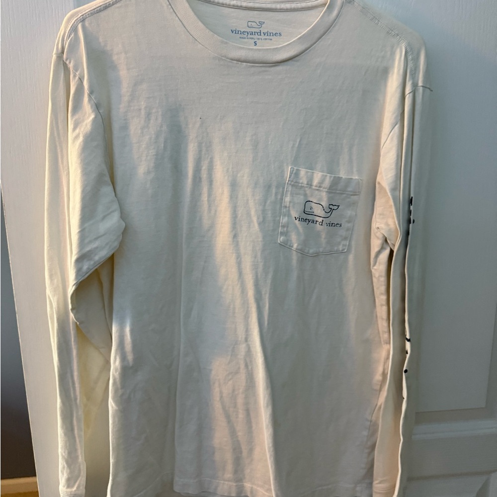 Vineyard Vines Men's White Long Sleeve Shirt